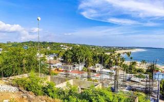 puerto escondido mexico oaxaca mexikansk 2022 skön stad och marinmålning landskap panorama och se puerto escondido Mexiko. foto