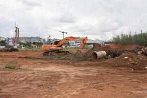 Brasilien, Brasilien, november 11, 2022 landa varelse rensas ut för de konstruktion av en ny väg i de nordväst sektion av Brasilien, känd som noroeste foto