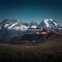 courchevel, Frankrike, 2020 - skidstation i de franska alperna foto