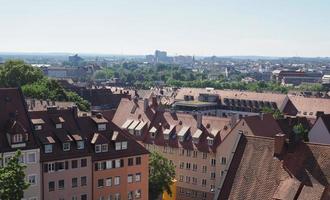 Flygfoto över Nürnberg foto