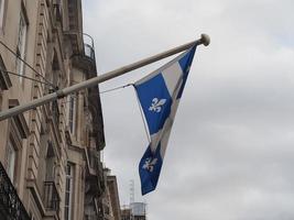 quebecs flagga foto