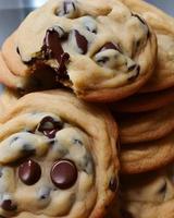 Chocolate chip cookies foto