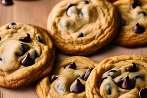 Chocolate chip cookies foto