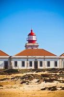 fyr av cabo sardao, portugal foto