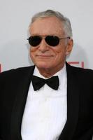 hugh hefner ankommer på de afi honnör till warren beatty på de kodak teater i los angeles, ca juni 12, 2008 foto