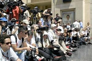 fotografer matt damon mottar stjärna på de hollywood promenad av berömmelse los angeles, ca juli 25, 2007 2007 foto