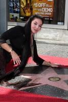 kristall gayle på de hollywood promenad av berömmelse stjärna ceremoni för kristall gayle på vin, bara norr av solnedgång blvd los angeles, ca oktober 2, 2009 foto