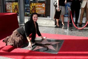 kristall gayle på de hollywood promenad av berömmelse stjärna ceremoni för kristall gayle på vin, bara norr av solnedgång blvd los angeles, ca oktober 2, 2009 foto