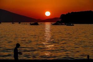 de adriatisk hav i kroatien foto