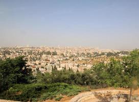 utsikt över jerusalem i israel foto