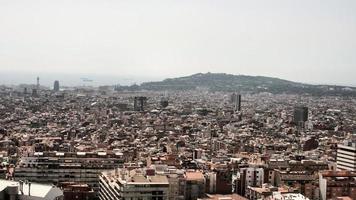 ett antenn se av barcelona foto