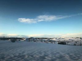 en se av island i de vinter- foto