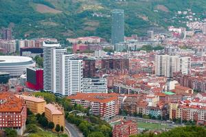 stadsbild från bilbao city, baskien, spanien, resmål foto