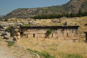 grav på hierapolis gammal stad, pamukkale, denizli, turkiye foto