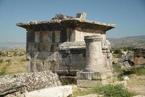 grav på hierapolis gammal stad, pamukkale, denizli, turkiye foto