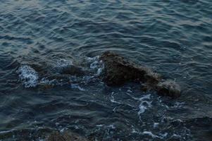 kroatien strand, stenar på de strand, hav vatten, vågor foto