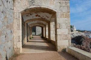 camino de ronda, en väg parallell till de katalansk costa brava, belägen på de medelhavs hav i de norr av Katalonien, Spanien. foto