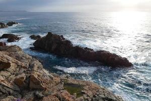 camino de ronda, en väg parallell till de katalansk costa brava, belägen på de medelhavs hav i de norr av Katalonien, Spanien. foto