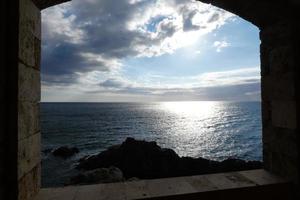 costa brava catalana, oländig medelhavs kust i nordlig Katalonien, Spanien foto