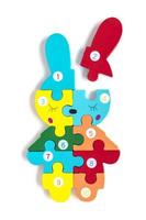 uppsättning av form montessori stil leksaker barn trä- eco vänlig logik spel för förskola barn leksaker för bebis utveckling. samling av pedagogisk element för tidigt barndom utveckling foto
