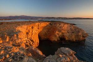 landskap från mikro Kykladerna, grekland foto