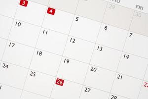 kalender sida datum bakgrund företag planera utnämning möte begrepp foto