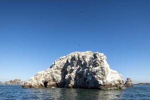 vit klippig strand i Mazatlan, sinaloa foto