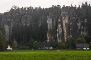 höstlig landskap av adrspach foto