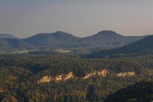 höst landskap i prebischtor, Böhmen foto