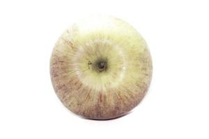ett äpple på en vit bakgrund skott i en studio i min hus foto