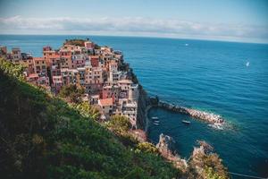 visningar av manarola i cinque terre, Italien foto