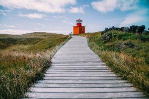 ondverdarnes fyr i de snaefellsness halvö i island foto