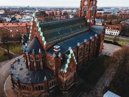 Allt helgon kyrka sett i lund, Sverige foto