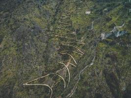 Drönare visningar av san giovannis slott i kotor, monte foto