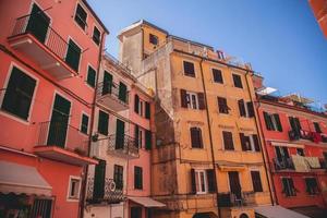 visningar av riomaggiore i cinque terre, Italien foto