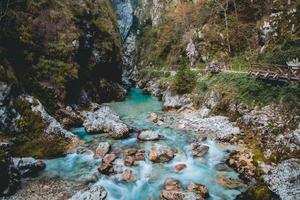 tolmin raviner i triglav nationell parkera i slovenien foto