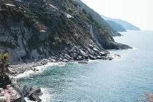 visningar av vernazza i cinque terre, Italien foto