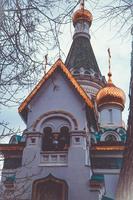 de ryska kyrka sveti nikolay mirlikiiski i Sofia, bulgarien foto