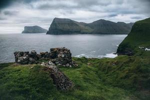 troller landskap på de ö av kalsoy i de faroe öar foto