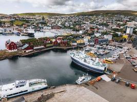 visningar från runt om Torshavn, de faroe öar foto