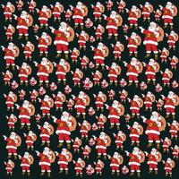 glad jul, abstrakt illustration av santa claus vektor mönster, för gåva omslag, kläder och Mer foto