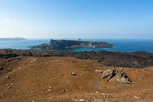 landskap av de ö av santorini foto