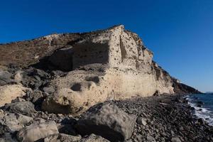 landskap av de ö av santorini foto