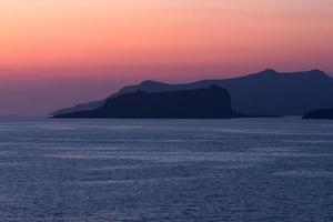 landskap av de ö av santorini foto