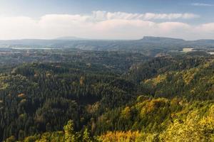 höst landskap i prebischtor, Böhmen foto