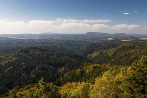 höst landskap i prebischtor, Böhmen foto