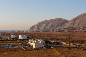 landskap av de ö av santorini foto