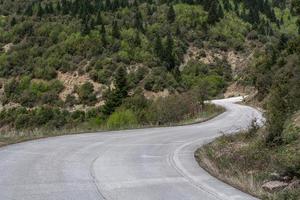 vår landskap från de bergen av grekland foto