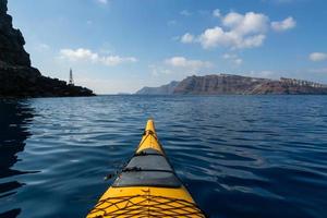 landskap av de ö av santorini foto