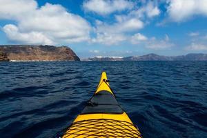 landskap av de ö av santorini foto